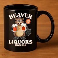 Beaver Liquors Since 1969 Beaver Utah 11oz C Handle Ceramic Mug thumb 3