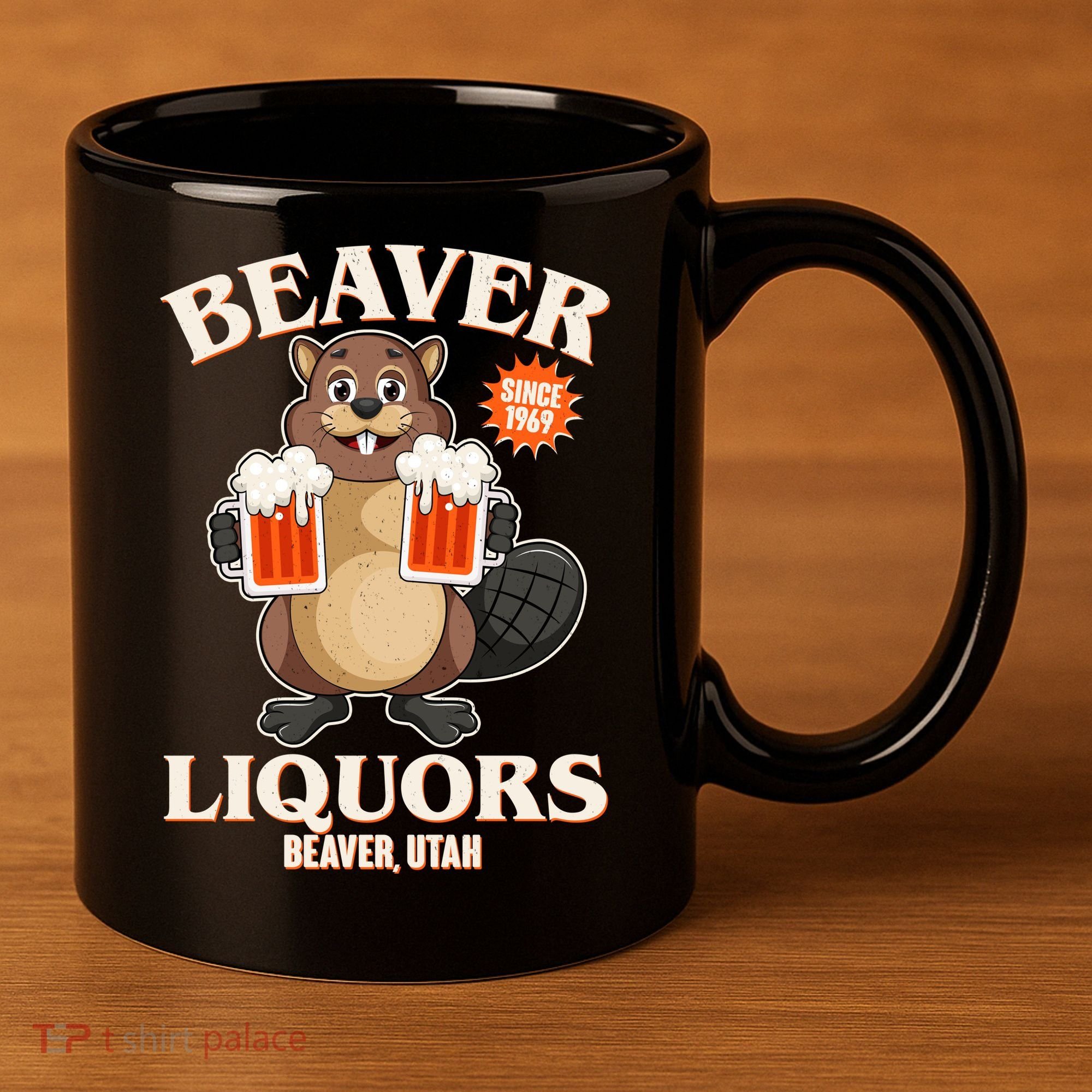 Beaver Liquors Since 1969 Beaver Utah 11oz C Handle Ceramic Mug