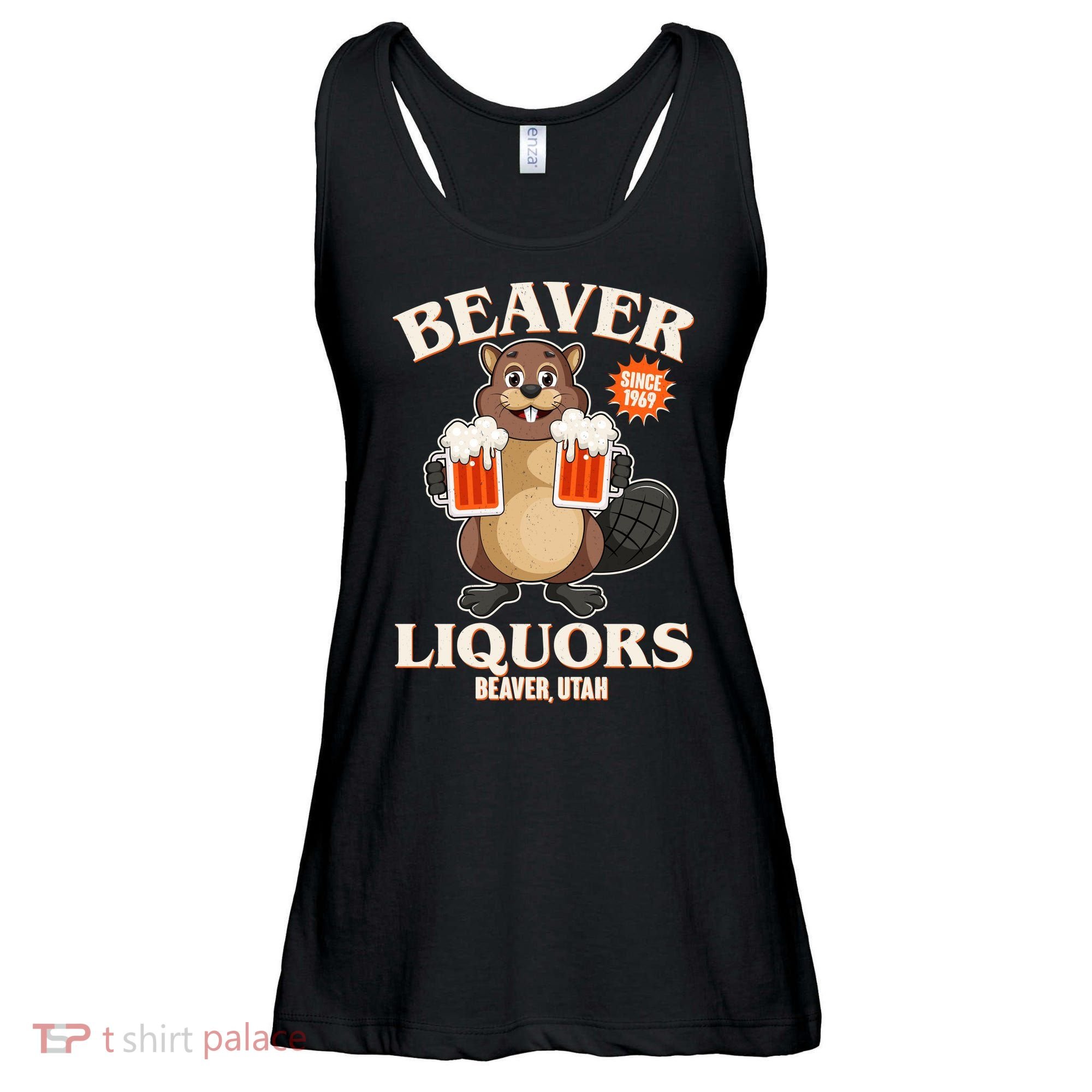 Beaver Liquors Since 1969 Beaver Utah Ladies Essential Flowy Tank