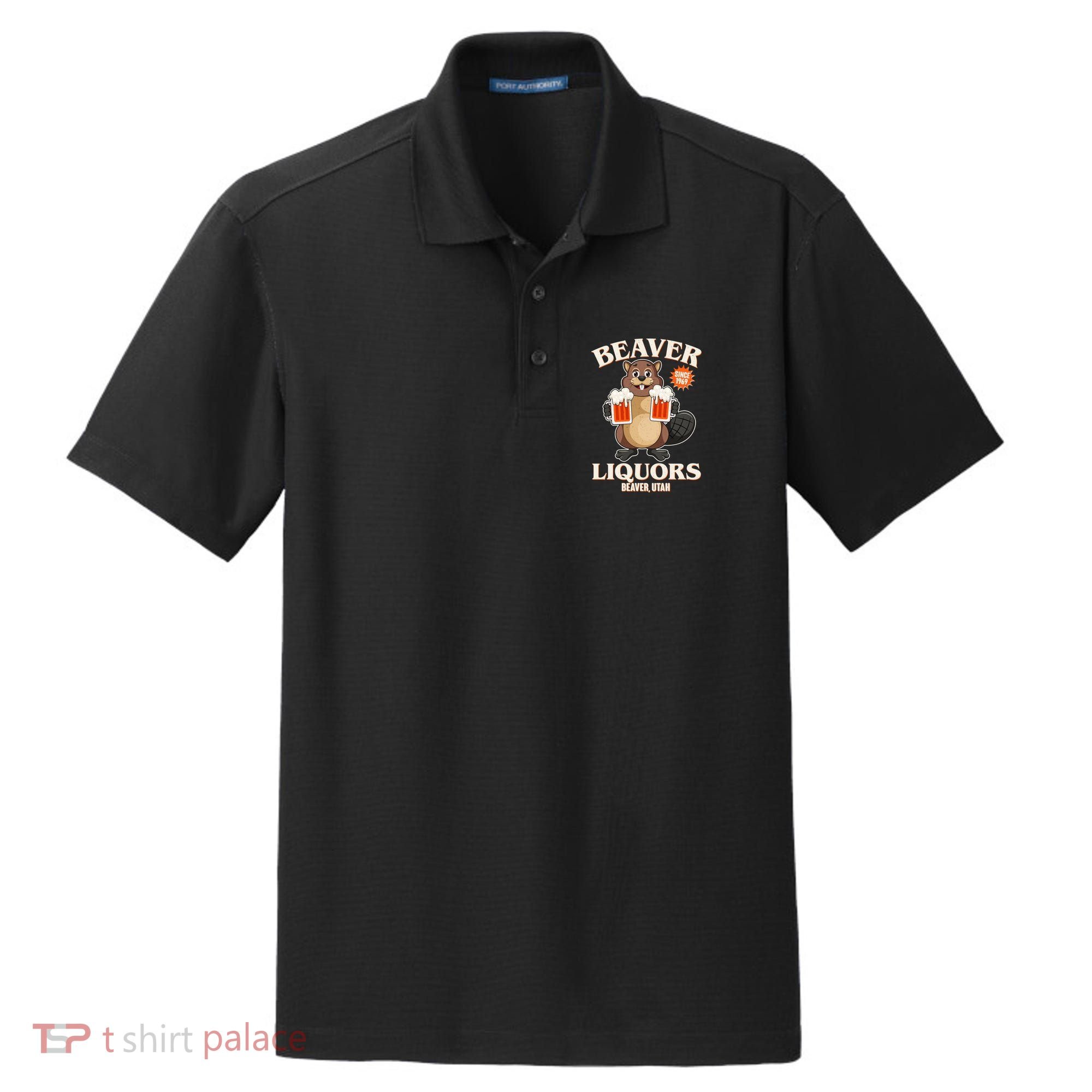 Beaver Liquors Since 1969 Beaver Utah Dry Zone Grid Polo