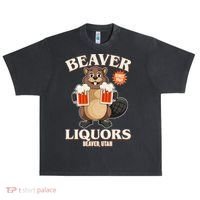 Beaver Liquors Since 1969 Beaver Utah Urban Oversized Heavyweight T-Shirt thumb 0