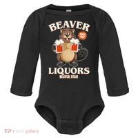 Beaver Liquors Since 1969 Beaver Utah Baby Long Sleeve Bodysuit thumb 0