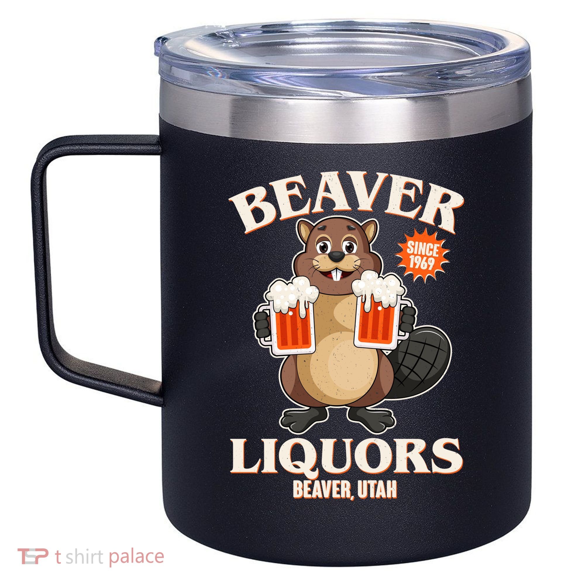 Beaver Liquors Since 1969 Beaver Utah 12oz Stainless Steel Coffee Mug