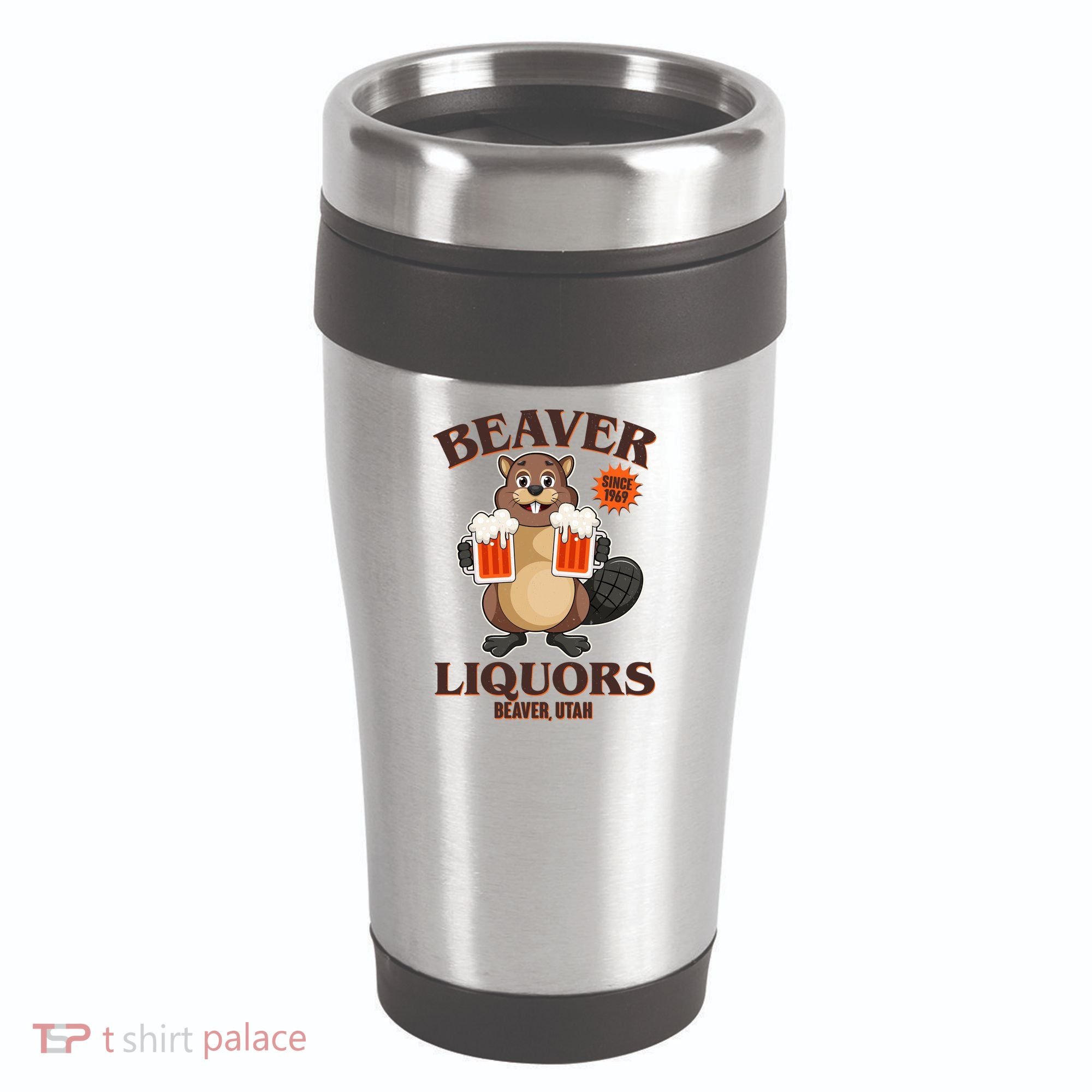 Beaver Liquors Since 1969 Beaver Utah 16oz Travel Tumbler