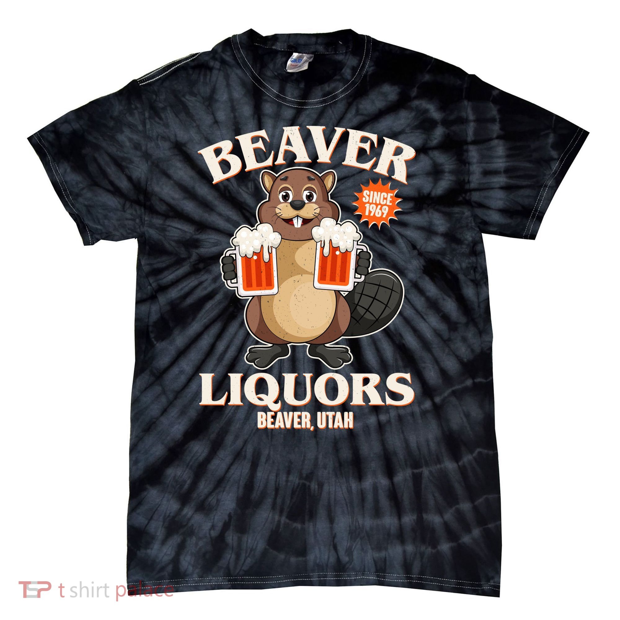 Beaver Liquors Since 1969 Beaver Utah Tie-Dye T-Shirt