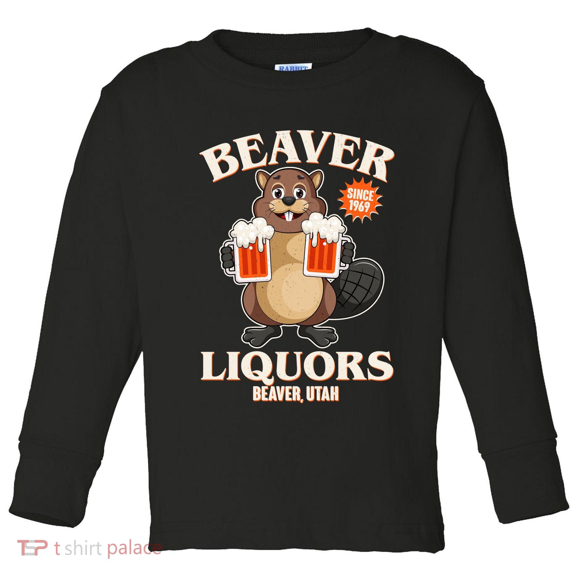 Beaver Liquors Since 1969 Beaver Utah Toddler Long Sleeve Shirt