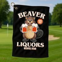 Beaver Liquors Since 1969 Beaver Utah Golf Towel thumb 1