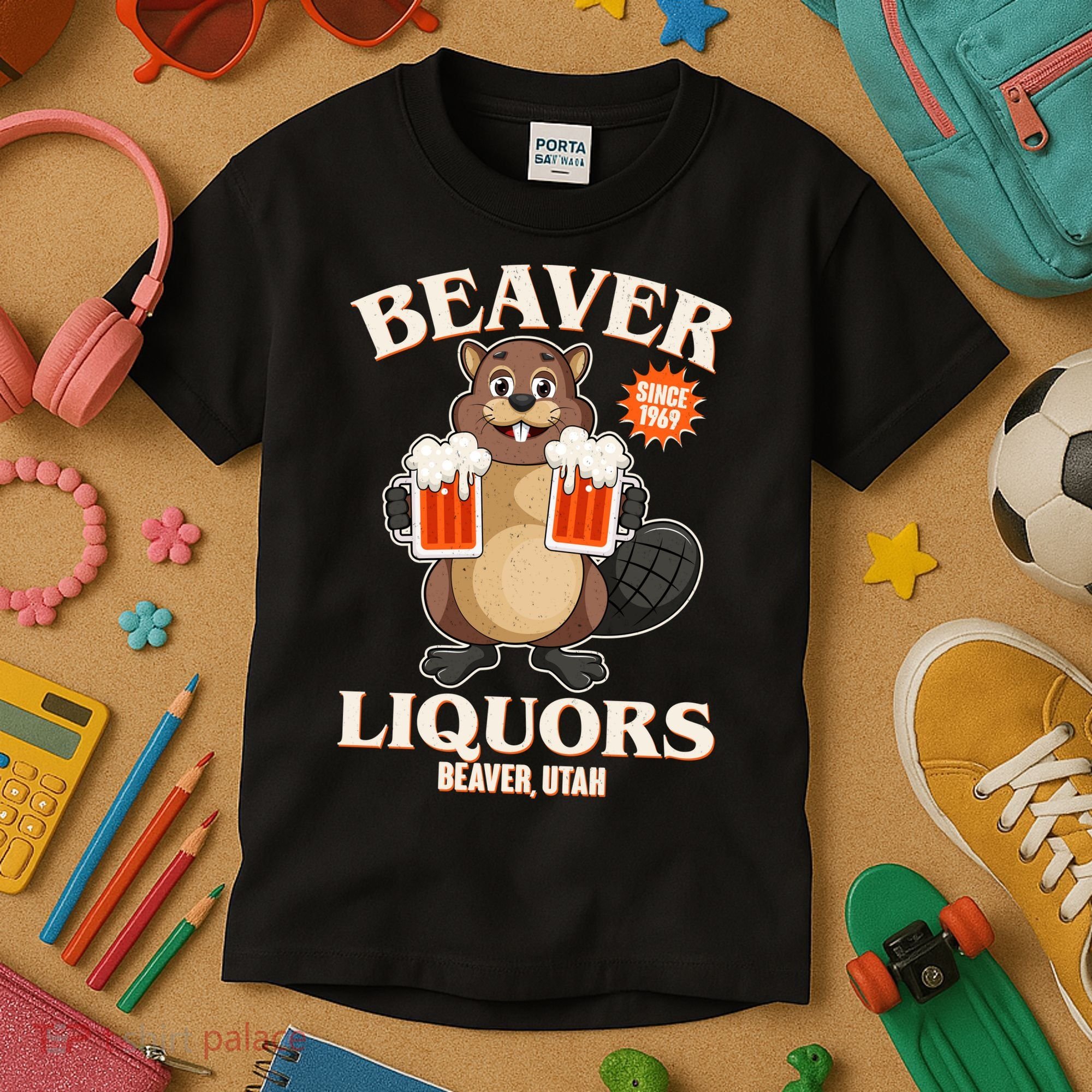 Beaver Liquors Since 1969 Beaver Utah Kids T-Shirt