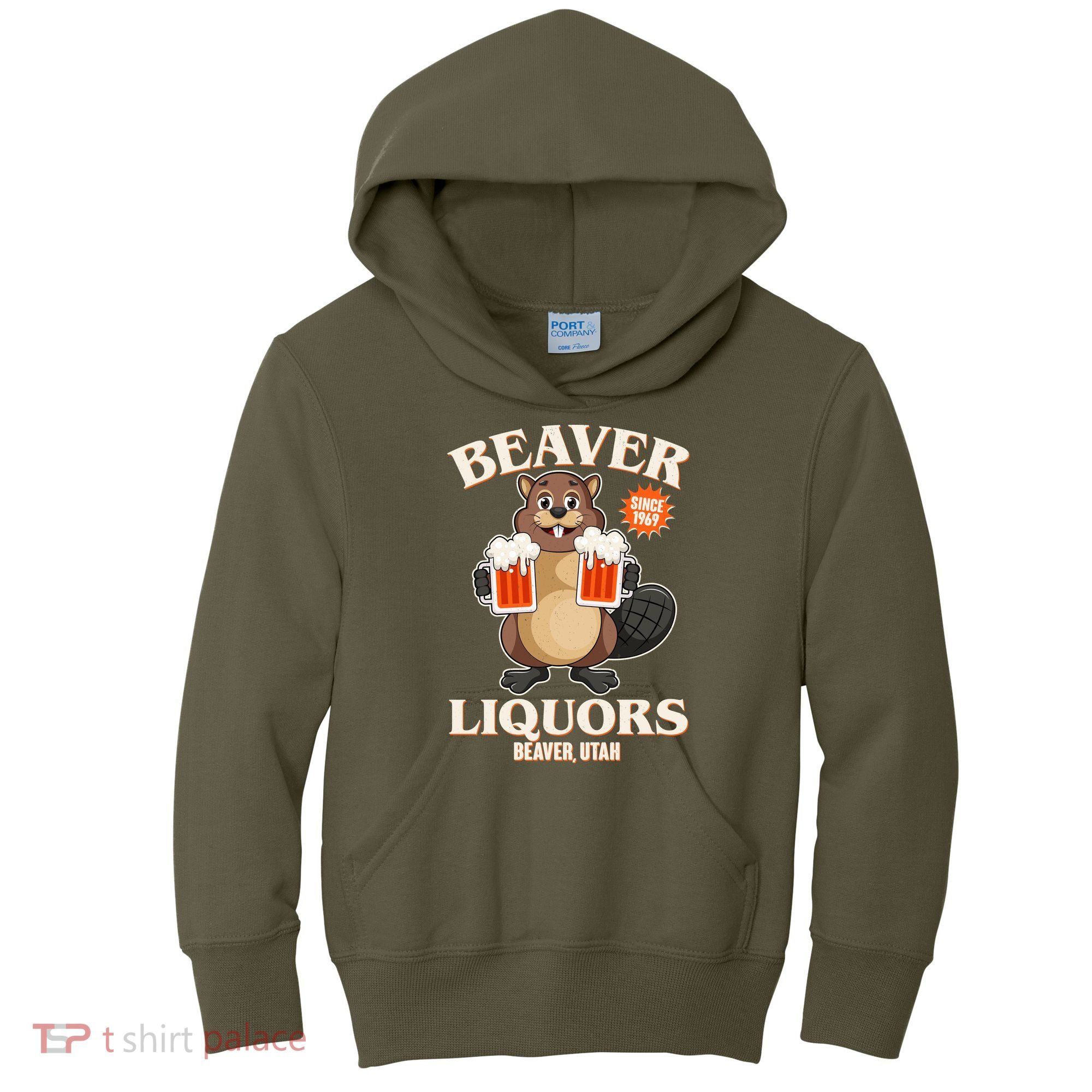 Beaver Liquors Since 1969 Beaver Utah Kids Hoodie