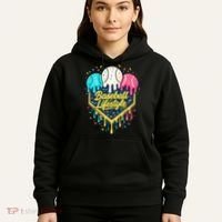 Baseball Life Style Ice Cream Drip Hoodie thumb 5