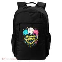 Baseball Life Style Ice Cream Drip Backpack thumb 0