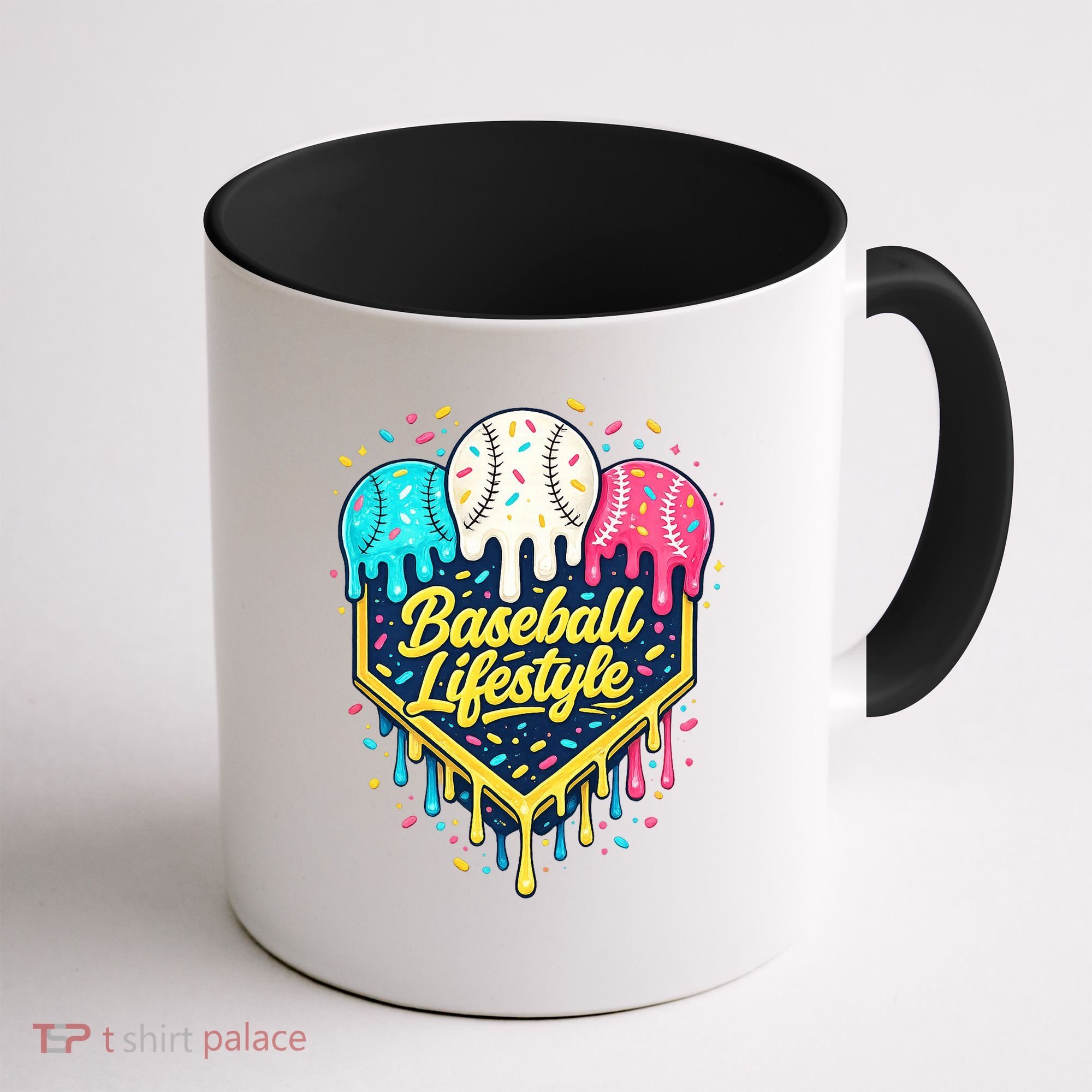 Baseball Life Style Ice Cream Drip Coffee Mug