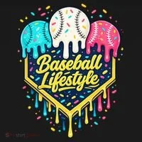 Baseball Life Style Ice Cream Drip Women's Hoodie thumb 2