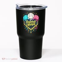 Baseball Life Style Ice Cream Drip Tumbler thumb 0