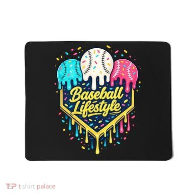 Baseball Life Style Ice Cream Drip Mousepad