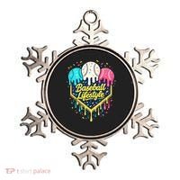 Baseball Life Style Ice Cream Drip Ornament thumb 0