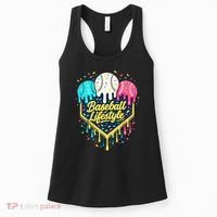 Baseball Life Style Ice Cream Drip Women's Tank Top thumb 0