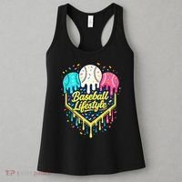 Baseball Life Style Ice Cream Drip Women's Tank Top thumb 3