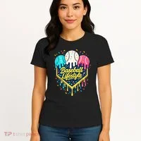 Baseball Life Style Ice Cream Drip Women's T-Shirt thumb 4