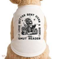 Book Lover Spread Those Pages Doggie Tank thumb 0