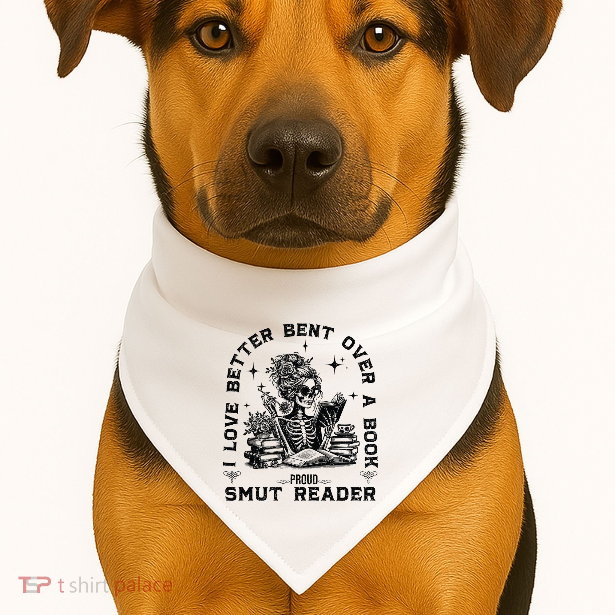 Book Lover Spread Those Pages USA-Made Doggie Bandana