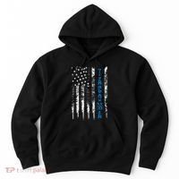 Blue Line Tacoma Distressed National Police Week Hoodie thumb 0