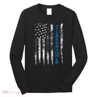 Blue Line Tacoma Distressed National Police Week Long Sleeve Shirt thumb 0