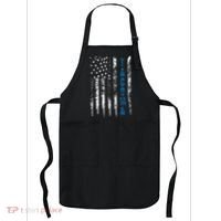 Blue Line Tacoma Distressed National Police Week Apron thumb 0