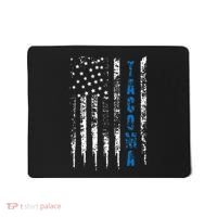Blue Line Tacoma Distressed National Police Week Mousepad thumb 0