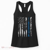 Blue Line Tacoma Distressed National Police Week Women's Tank Top thumb 0