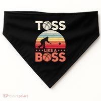 Bocce Legend Toss Like A Boss Funny Bocce Ball Cute Gift USA-Made Doggie Bandana thumb 0