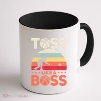 Bocce Legend Toss Like A Boss Funny Bocce Ball Cute Gift Coffee Mug thumb 1