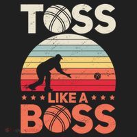 Bocce Legend Toss Like A Boss Funny Bocce Ball Cute Gift Beanie thumb 2