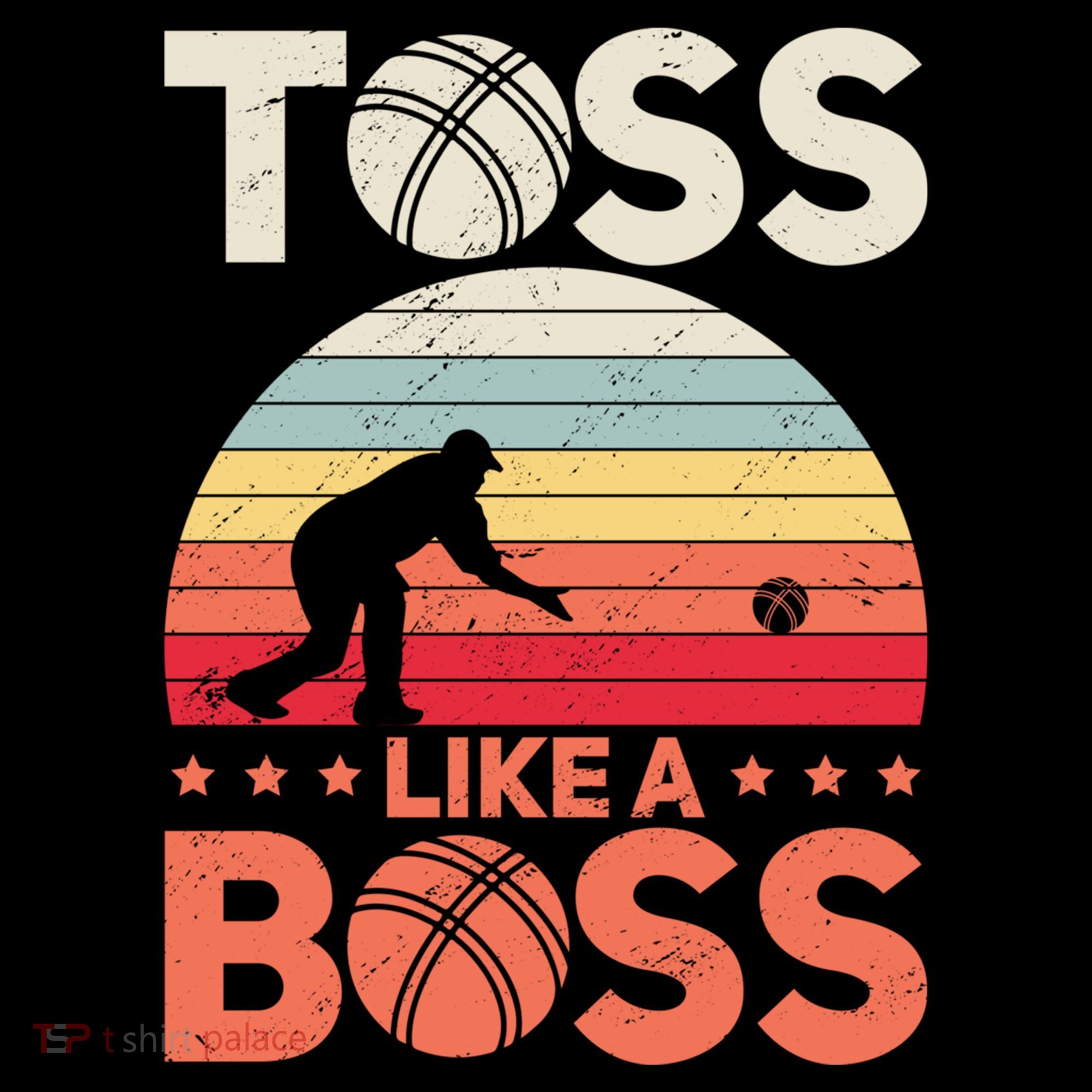 Bocce Legend Toss Like A Boss Funny Bocce Ball Cute Gift Women's Hoodie