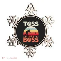 Bocce Legend Toss Like A Boss Funny Bocce Ball Cute Gift Ornament thumb 0