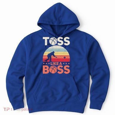 Bocce Legend Toss Like A Boss Funny Bocce Ball Cute Gift Hoodie
