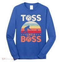 Bocce Legend Toss Like A Boss Funny Bocce Ball Cute Gift Long Sleeve Shirt thumb 0