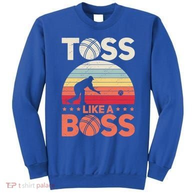 Bocce Legend Toss Like A Boss Funny Bocce Ball Cute Gift Sweatshirt