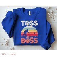 Bocce Legend Toss Like A Boss Funny Bocce Ball Cute Gift Sweatshirt thumb 2