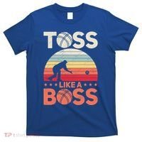 Bocce Legend Toss Like A Boss Funny Bocce Ball Cute Gift T-Shirt thumb 0