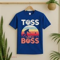 Bocce Legend Toss Like A Boss Funny Bocce Ball Cute Gift T-Shirt thumb 2