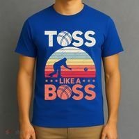 Bocce Legend Toss Like A Boss Funny Bocce Ball Cute Gift T-Shirt thumb 3