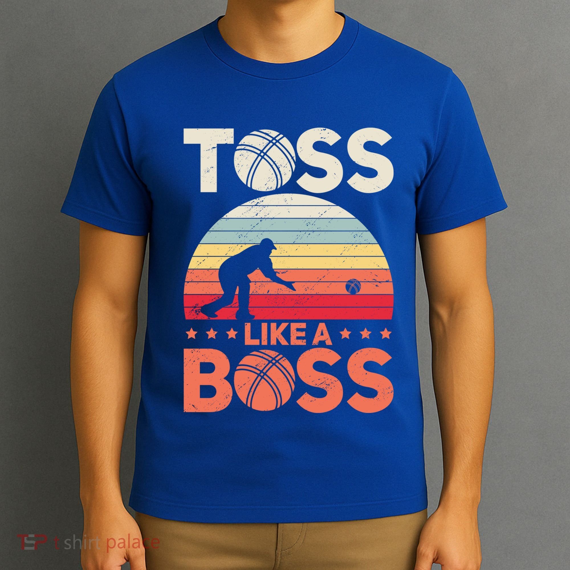 Bocce Legend Toss Like A Boss Funny Bocce Ball Cute Gift T-Shirt