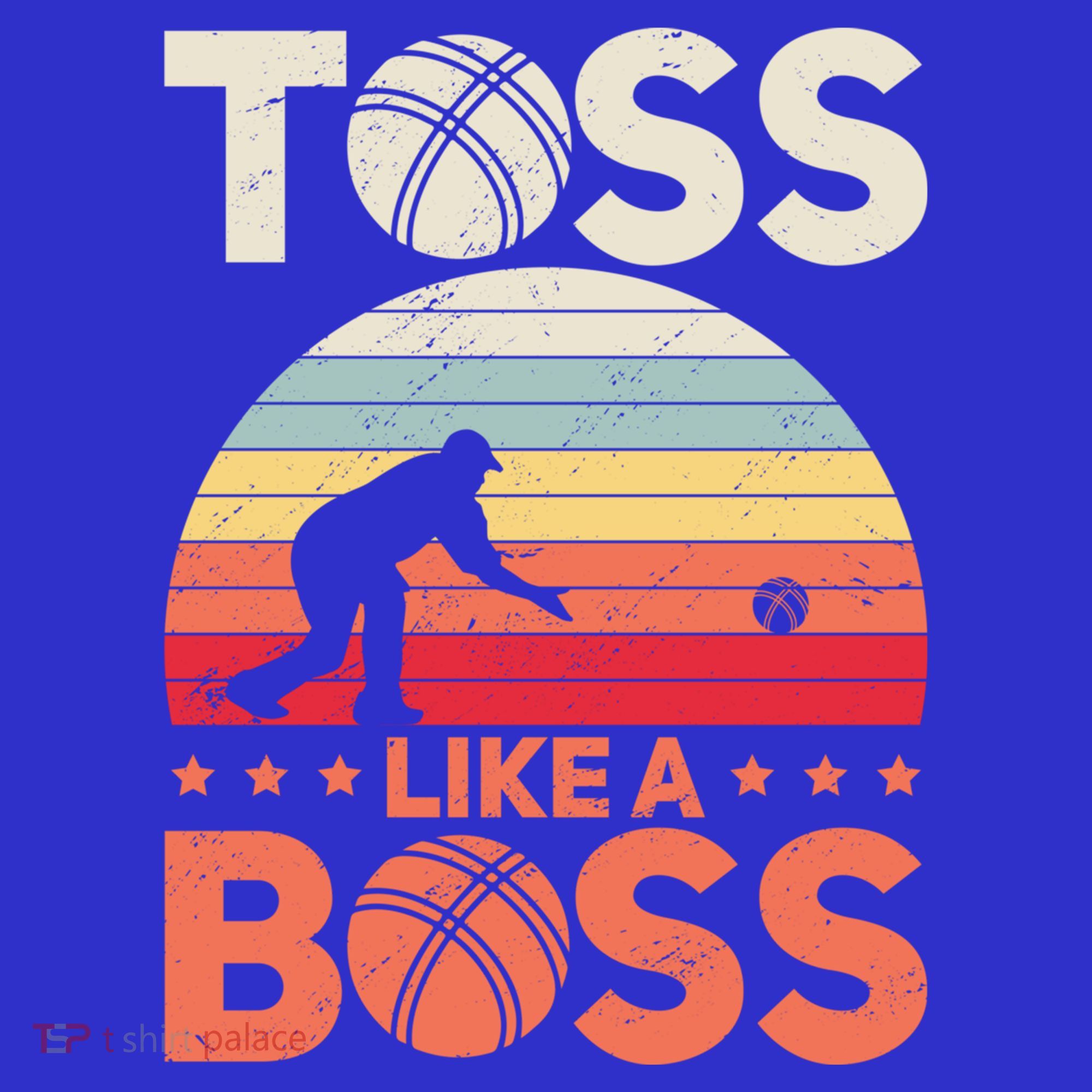 Bocce Legend Toss Like A Boss Funny Bocce Ball Cute Gift Polo