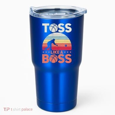 Bocce Legend Toss Like A Boss Funny Bocce Ball Cute Gift Tumbler