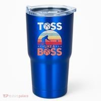Bocce Legend Toss Like A Boss Funny Bocce Ball Cute Gift Tumbler thumb 0