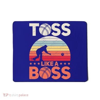 Bocce Legend Toss Like A Boss Funny Bocce Ball Cute Gift Mousepad