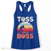 Bocce Legend Toss Like A Boss Funny Bocce Ball Cute Gift Women's Tank Top thumb 0