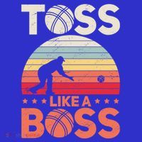 Bocce Legend Toss Like A Boss Funny Bocce Ball Cute Gift Women's Tank Top thumb 5