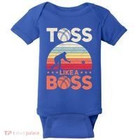 Bocce Legend Toss Like A Boss Funny Bocce Ball Cute Gift Baby Bodysuit thumb 0